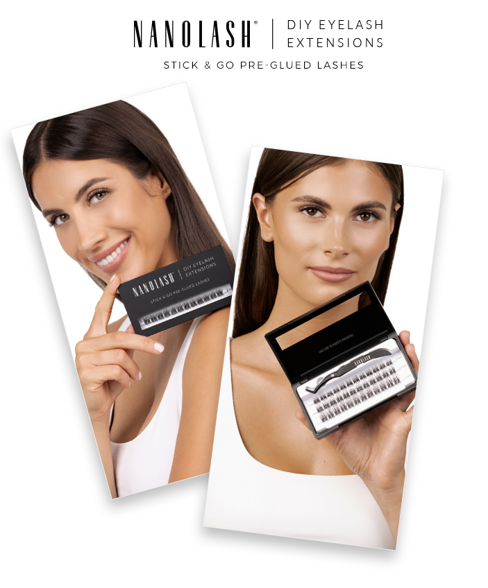 Selbstklebende Wimpern nanolash