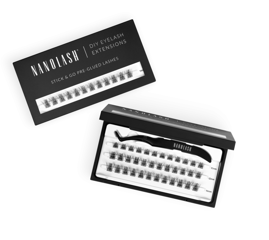 Selbstklebende Wimpern nanolash